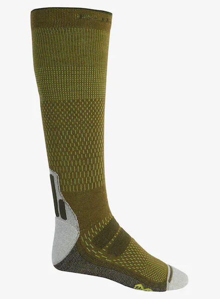 Burton Men's Performance Plus Ultralight Compression Socks - Breathable & Supportive for Running, Hiking & Travel - Ideal for Athletes & Active Lifestyles