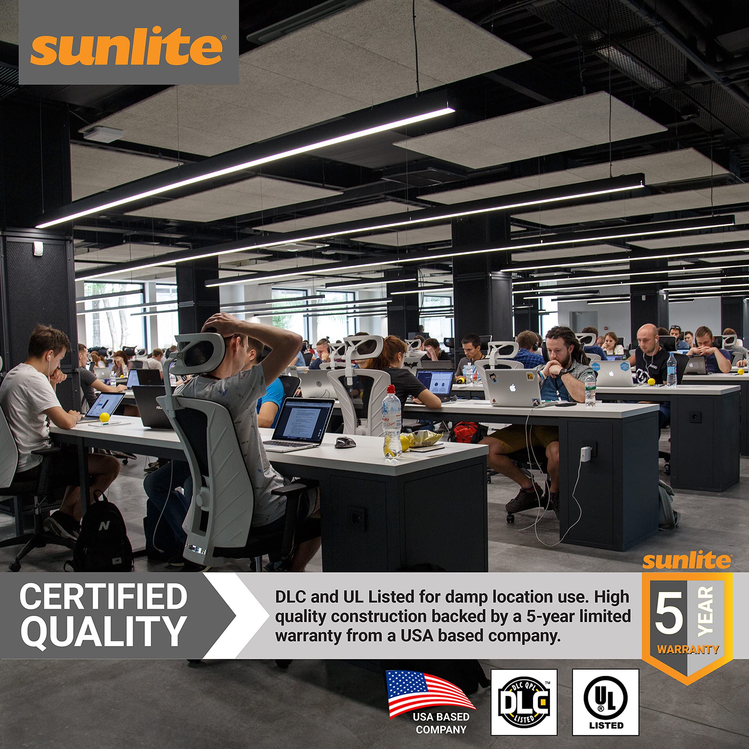 Sunlite 87922 LED T8 Plug & Play Light Tube (Type A) 4 ft, 12 Watt (32W Equivalent) 1800 Lumens, Medium G13 Bi-Pin Base, Dual End Connection, Electronic Ballast Compatible, 4000K Cool White, 25 Pack - Energy Efficient Lighting for Offices, Warehouses & Retail Spaces