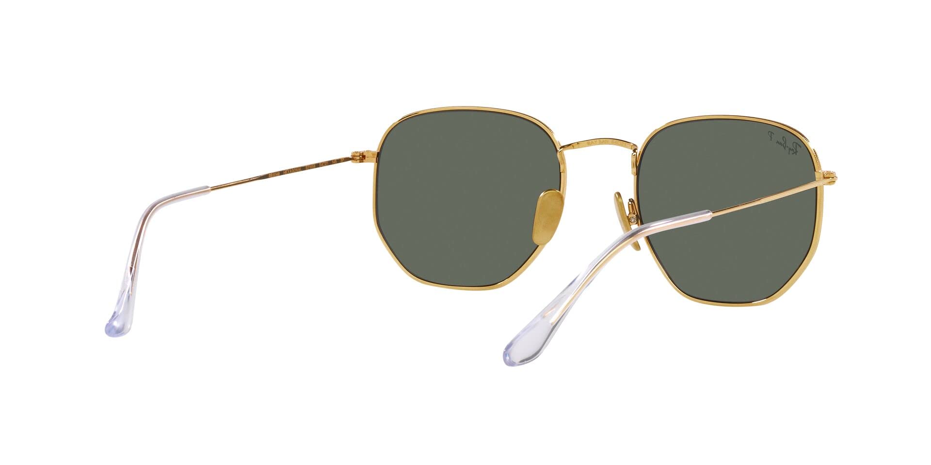 Ray-Ban RB8148 Hexagonal Titanium Sunglasses for Men & Women - Polarized UV Protection - Stylish Retro Fashion Shades for Driving, Beach & Outdoor Activities