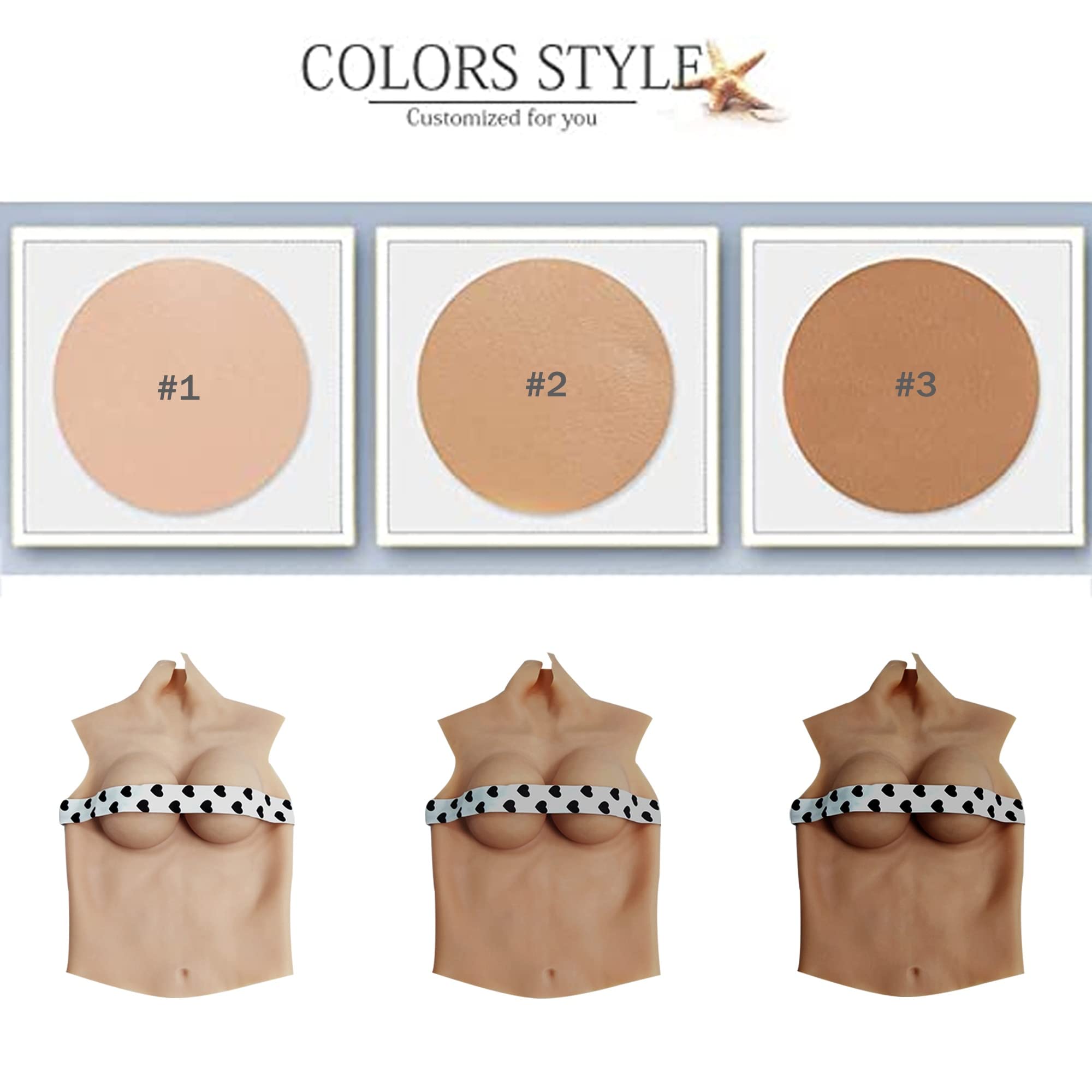 Premium Silicone Breast Forms for Crossdressers & Transgender - Natural Looking Half Body Fake Boobs for Drag Queen Costumes, Cosplay & Gender Affirmation - Soft, Comfortable & Realistic Prosthetics for Daily Wear & Special Occasions