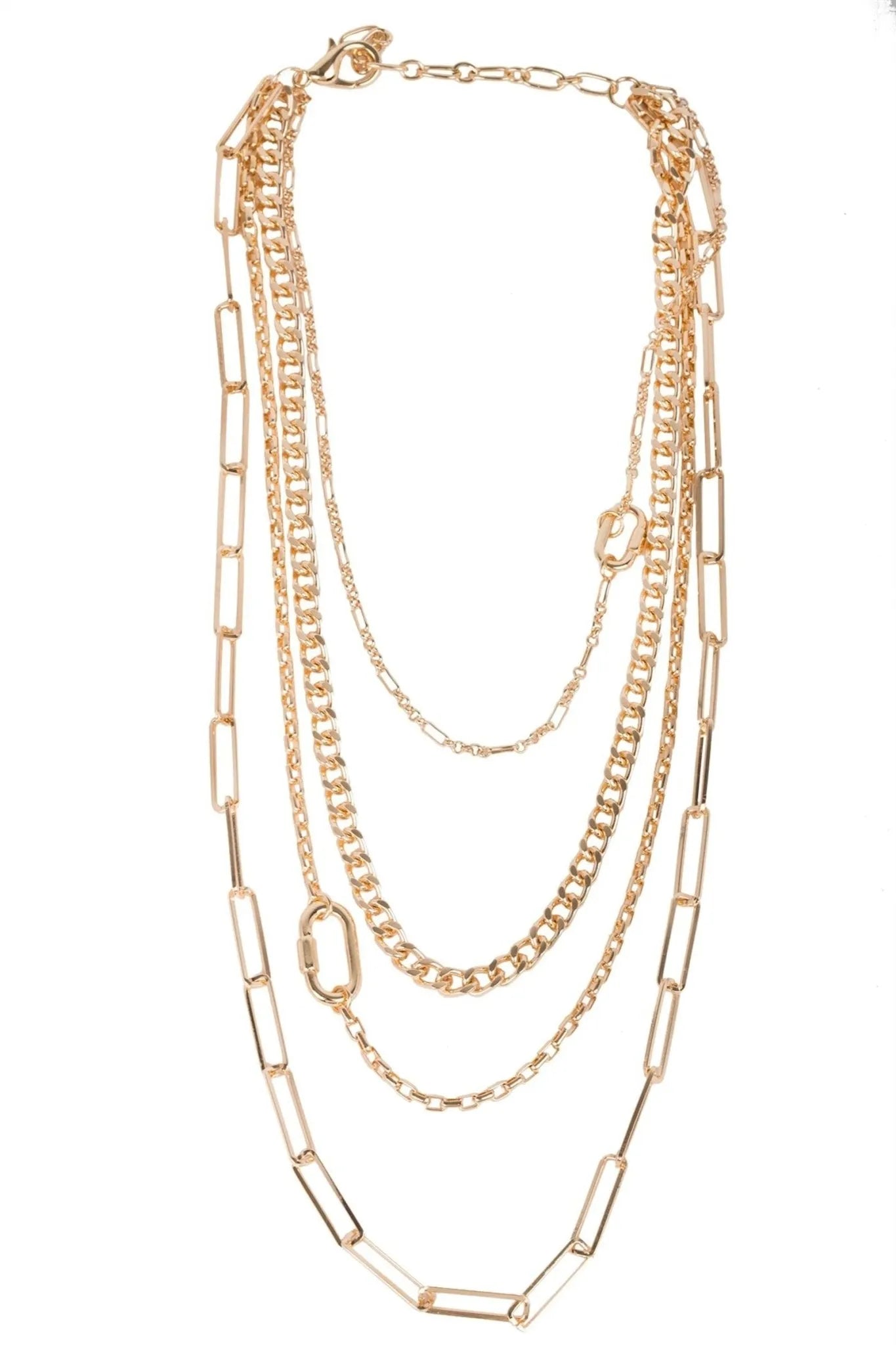 Layered Gold Chain Multi Necklace for Women - Trendy 14K Gold Plated Layered Necklace Set, Perfect for Daily Wear, Parties & Gifts