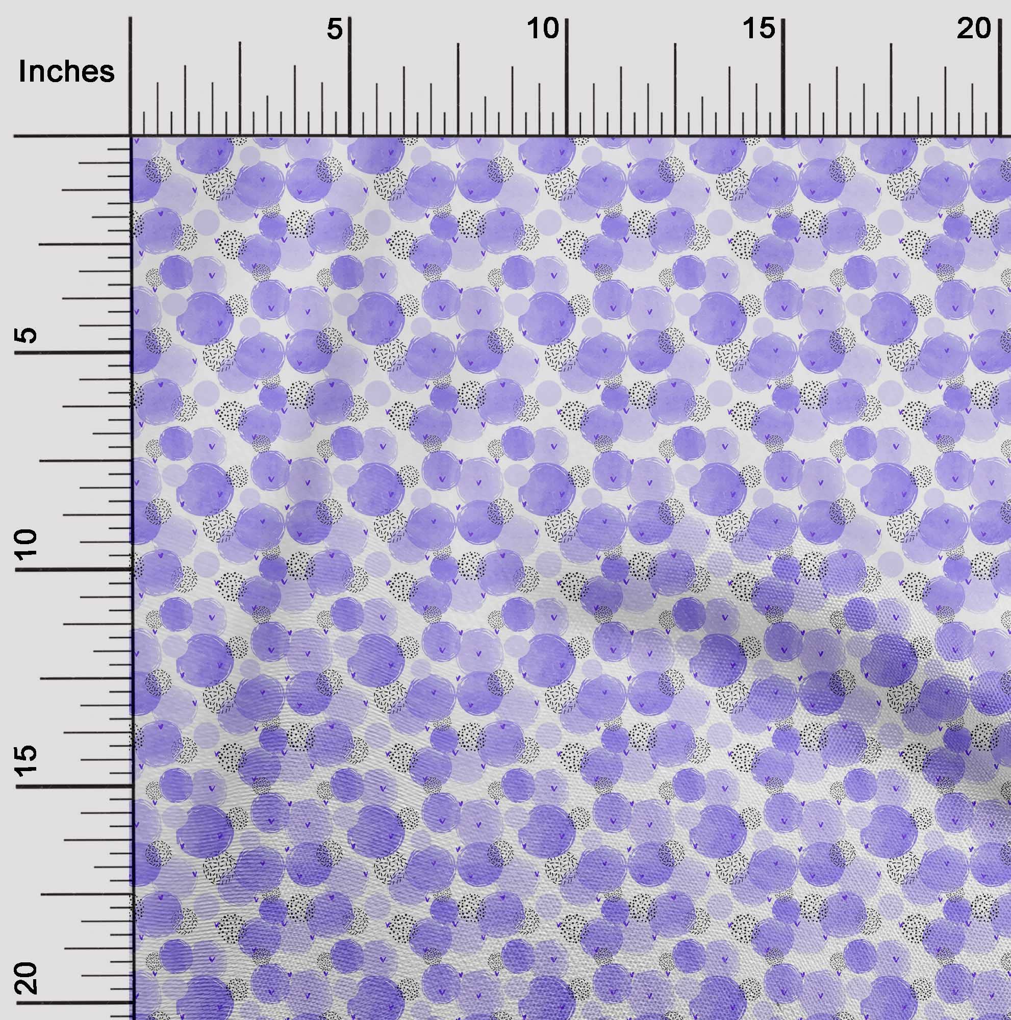 oneOone Rayon Purple Abstract Printed Fabric by The Yard - 56 Inch Wide DIY Sewing Material for Clothing, Dresses & Home Decor Projects