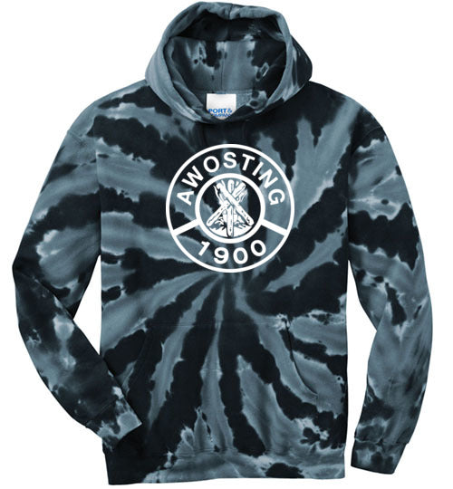 Awosting Tie Dye Hooded Sweatshirt for Men & Women | Soft Cotton Pullover with Kangaroo Pocket | Perfect for Casual Wear, Street Fashion & Outdoor Activities