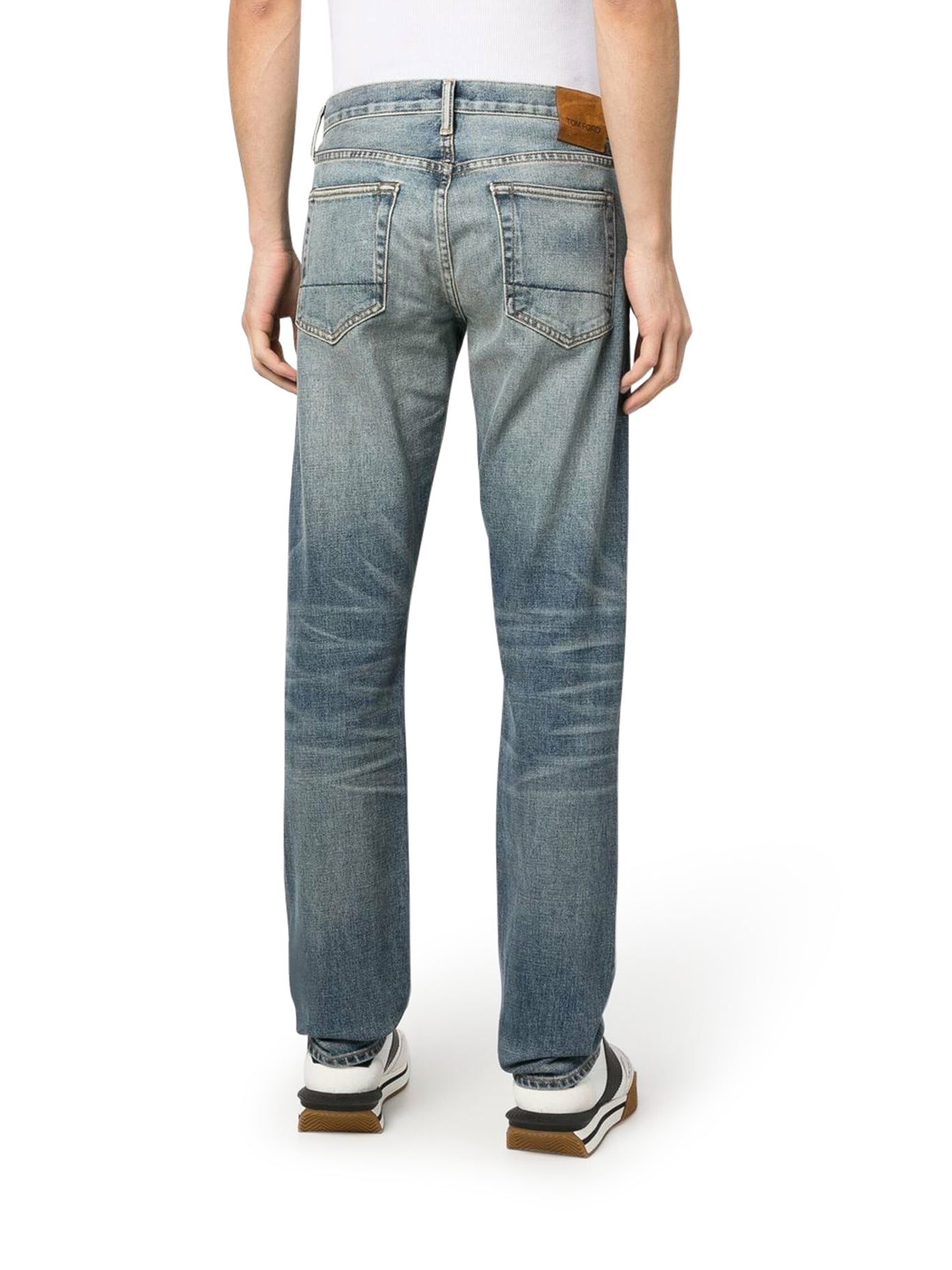 Tom Ford Denim Slim Fit Jeans for Men - Blue DPS001DMC008S23 HB407 - Stylish & Comfortable for Casual Wear, Night Out & Office