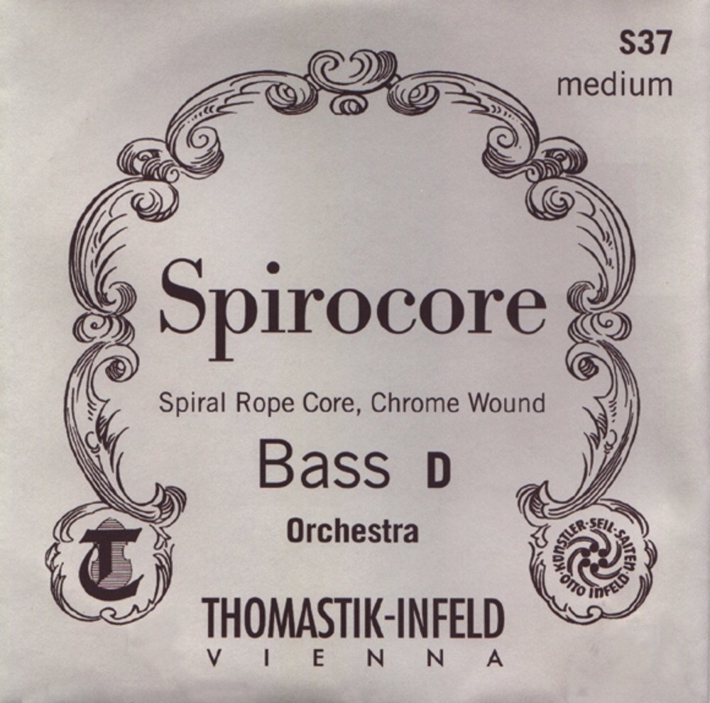 Thomastik Spirocore Double Bass Strings - 3/4 Size, Solo Tuning (CIS) | Professional Quality for Orchestral Performances & Studio Recordings
