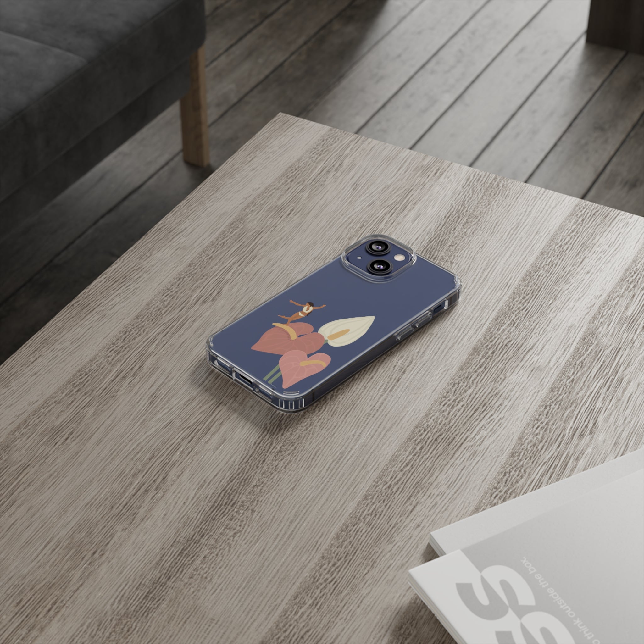 He'e Nalu Clear Phone Case - Ultra Slim Protective Cover for iPhone & Samsung - Perfect for Beach, Surfing & Outdoor Activities