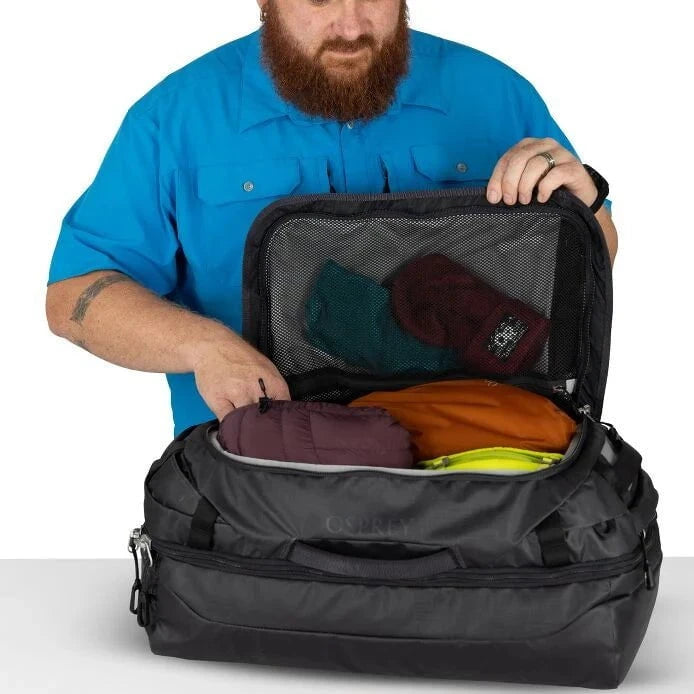 Osprey Transporter Duffel 44 - Durable Travel Bag for Hiking, Camping & Outdoor Adventures | Water-Resistant Gear for Men & Women | Perfect for Weekend Trips & Gym Use