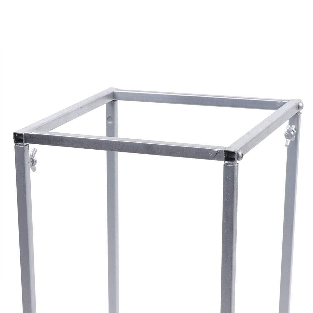11-Piece Silver Metal Wedding Flower Stand Set - 15.7x8.7x8.7 Inch Geometric Vase Columns for Floral Arrangements - Perfect for Weddings, Events & Home Decor (US Stock)