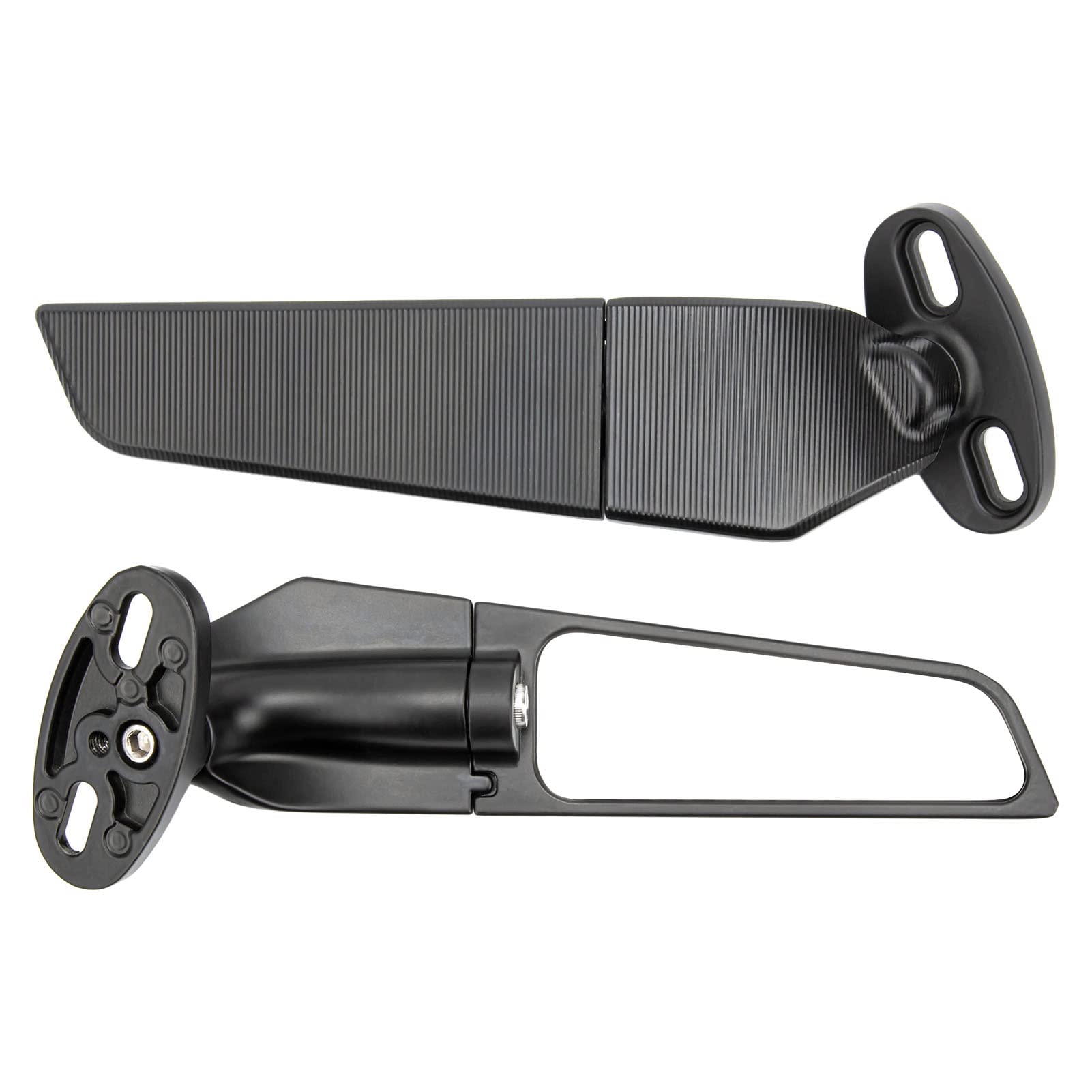 Universal Motorcycle Rearview Mirrors - Wide Angle Wind Wing Mirrors (2-Pack) for Enhanced Safety & Visibility | Perfect for Harley, Honda, Yamaha & More | Ideal for Highway Riding & Urban Commuting