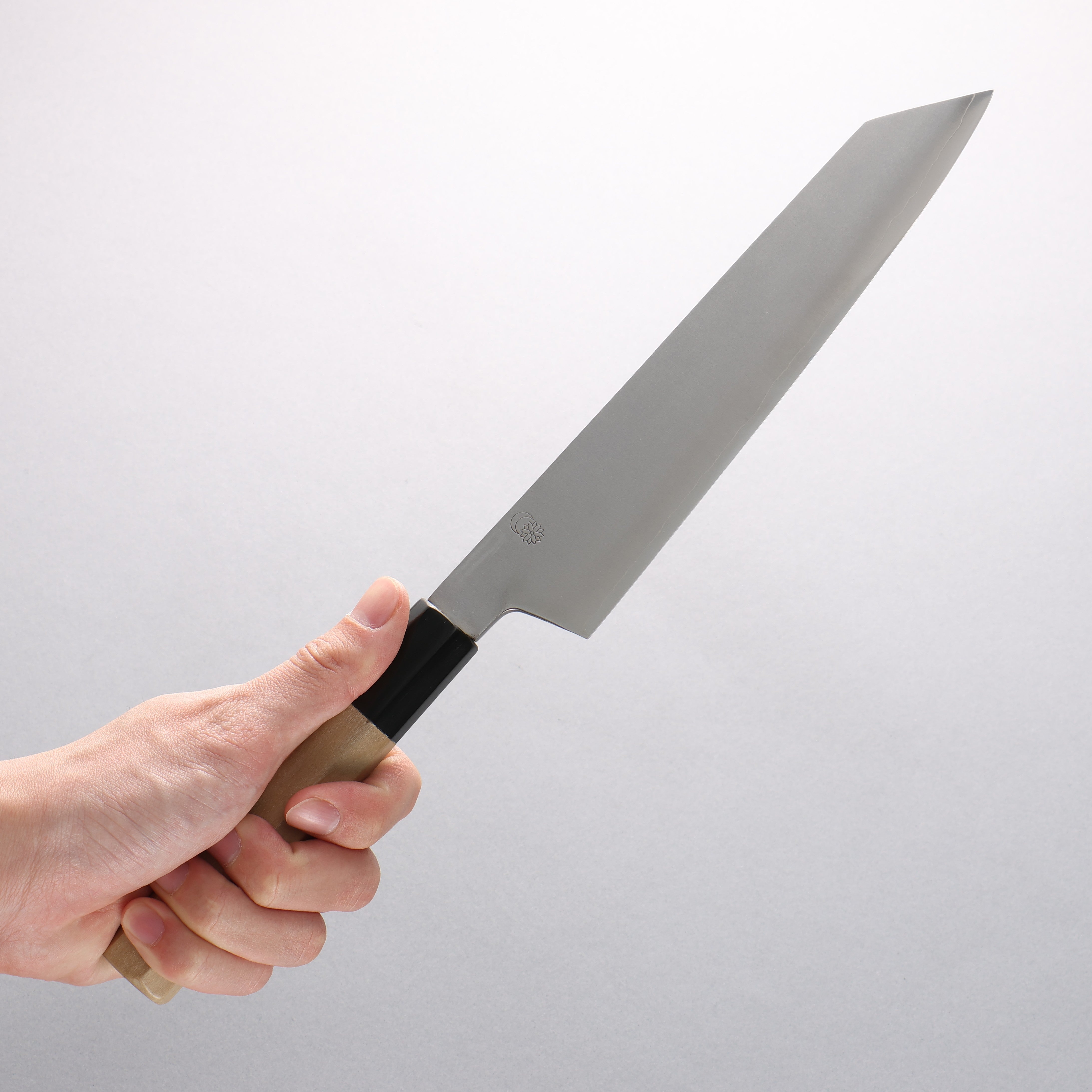 Premium Kikuzuki Silver Steel No.3 Kiritsuke Gyuto Knife 210mm - Japanese Chef Knife with Magnolia Wood Handle - Perfect for Sushi, Sashimi & Precision Cutting