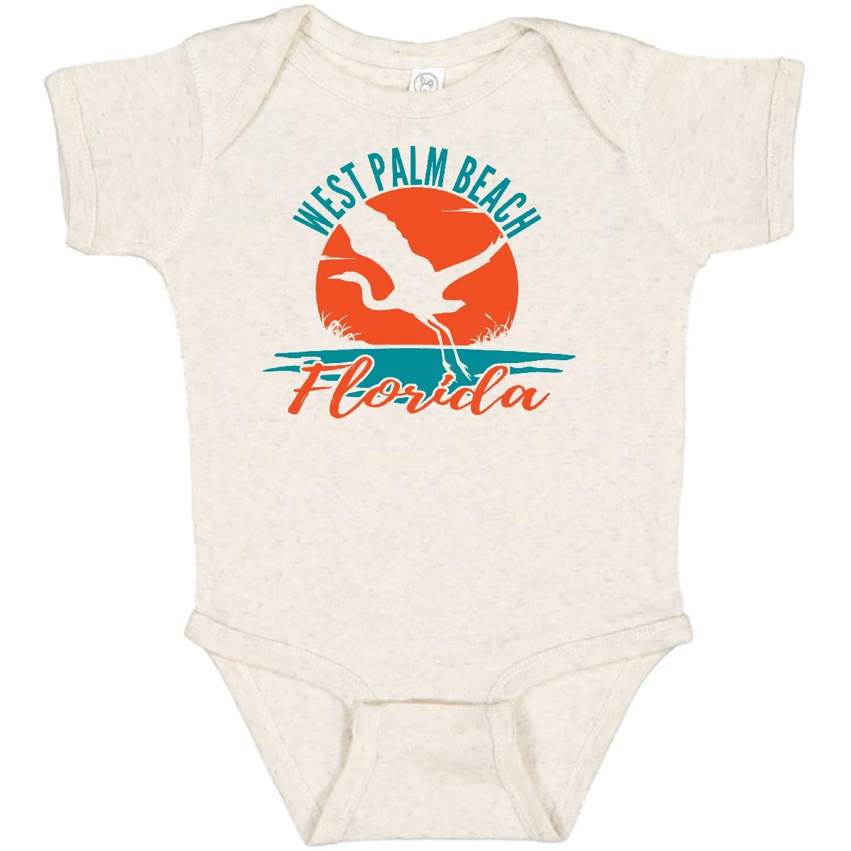 Inktastic West Palm Beach Florida Vacation Baby Bodysuit - Cute Florida-Themed Onesie for Infants & Toddlers - Perfect for Beach Trips, Family Vacations & Photo Shoots