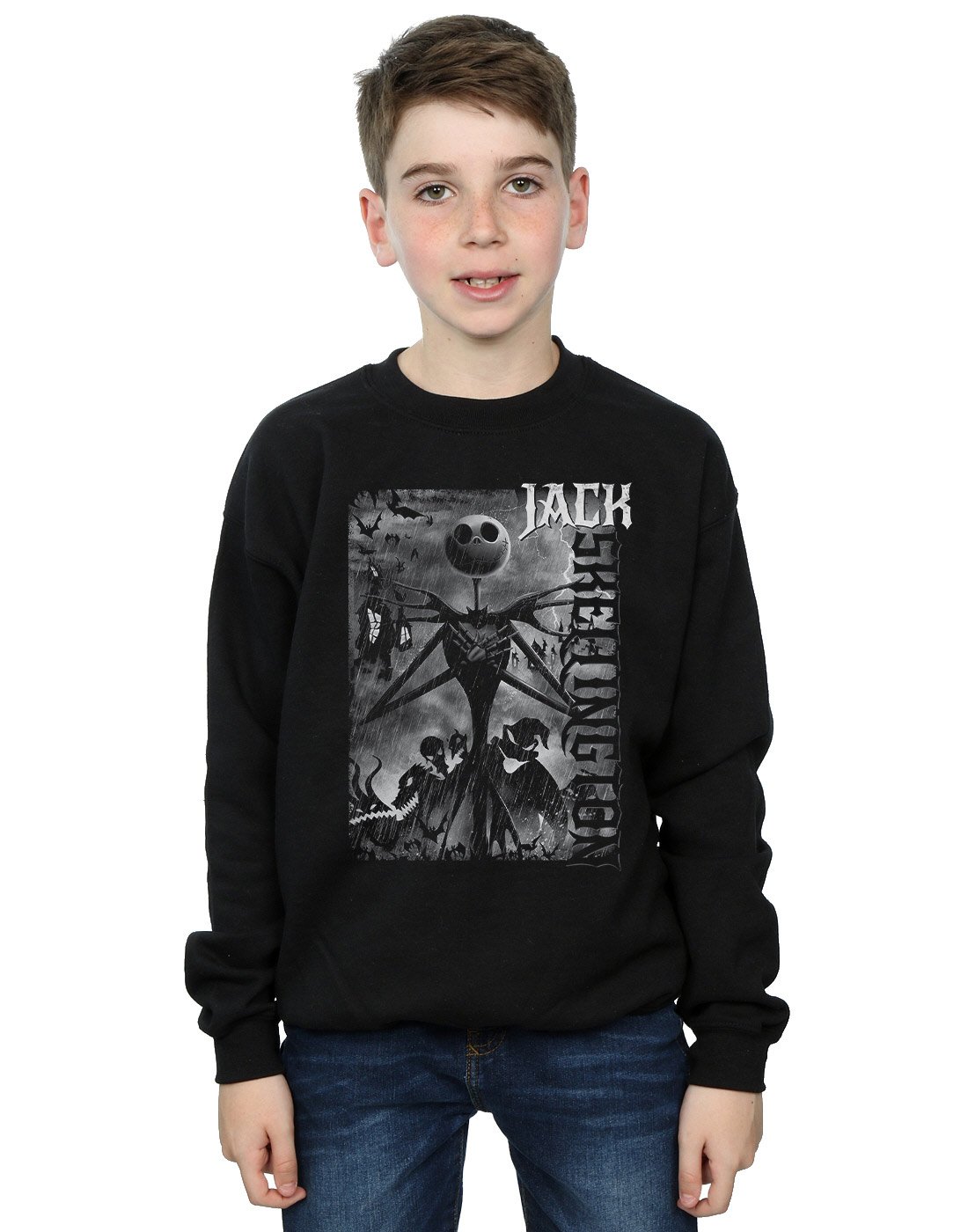 Disney Boys Nightmare Before Christmas Jack Skellington Hoodie - Halloween Costume & Christmas Party Outfit for Kids
