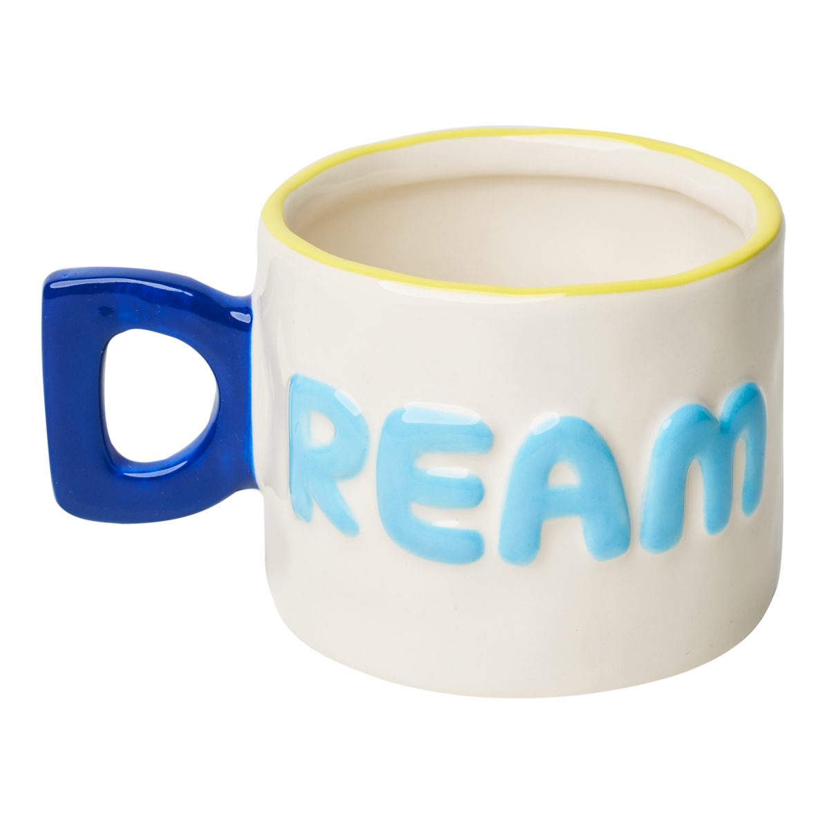 14oz Ceramic Message Mug 'Dream' - Inspirational Coffee Cup for Home, Office & Gifts - Perfect for Tea, Hot Chocolate & Daily Motivation