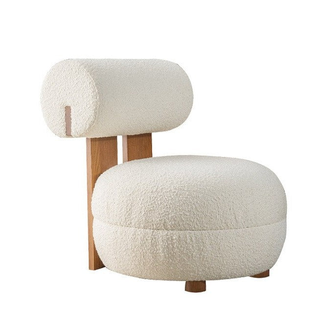 Stylish Lounge Chair with Ergonomic Back Support Pillow - Perfect for Living Room, Office, and Relaxation Spaces