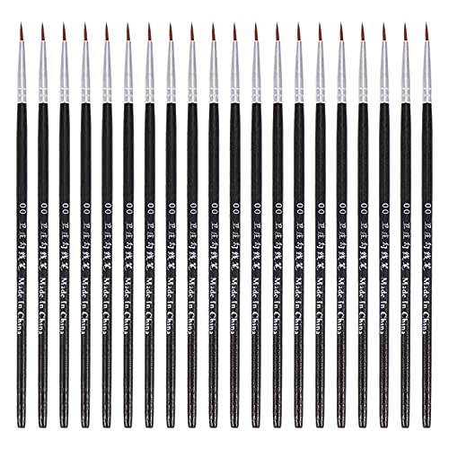 100pcs Wooden Handle Paint Brush Set for Nail Art, Watercolor, Oil & Acrylic Painting - Fine Tip Artist Brushes for Body Painting & DIY Crafts - Perfect for Professional Artists & Beginners