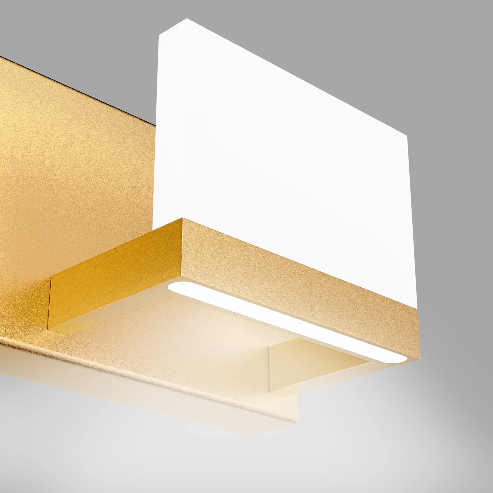 Tipace 6-Light Modern LED Bathroom Vanity Light Fixture - Gold Finish, 6000K Daylight White, Up & Down Lighting - Perfect for Bathroom Mirror Illumination, Makeup Vanity, and Modern Home Decor