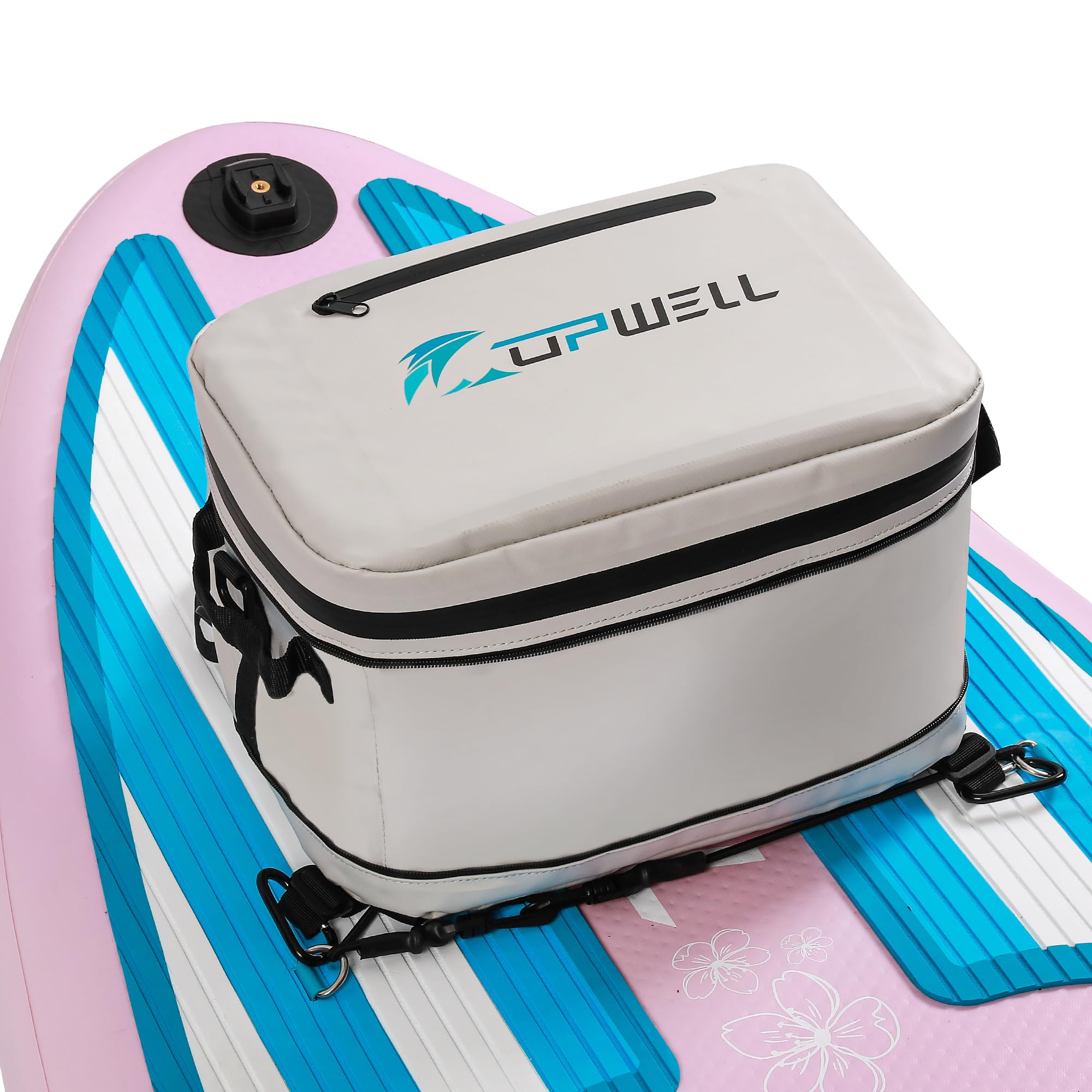 UPWELL Paddle Board Accessories - Waterproof SUP Cooler Deck Bag, PVC Dry Bag for Kayaking & Surfing (Holds 30 Cans) - Perfect for Beach Trips, Fishing & Water Sports