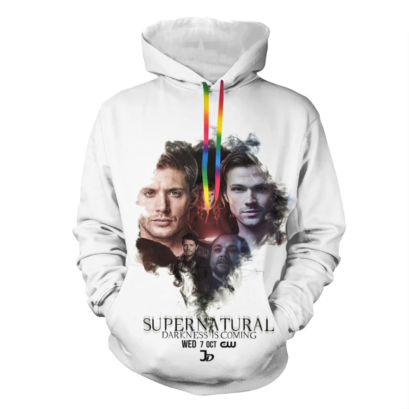 Venawy Supernatural Unisex Hoodie Sweatshirt - Double-Sided Fashion Pullover with Big Pockets for Men & Women | Cozy Casual Wear for Street Style, Outdoor Activities & Lounge Comfort