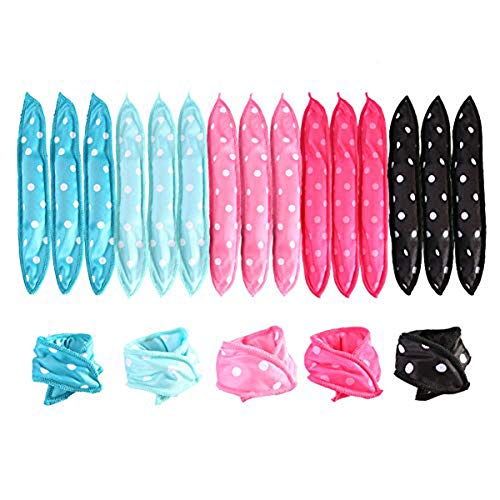 BERON 40 Pieces Hair Rollers for Sleeping - Soft Pillow Hair Curlers for Women, DIY Magic Hair Styling Tools with 5 Color Options - Perfect for Overnight Curls and Effortless Morning Hairstyles