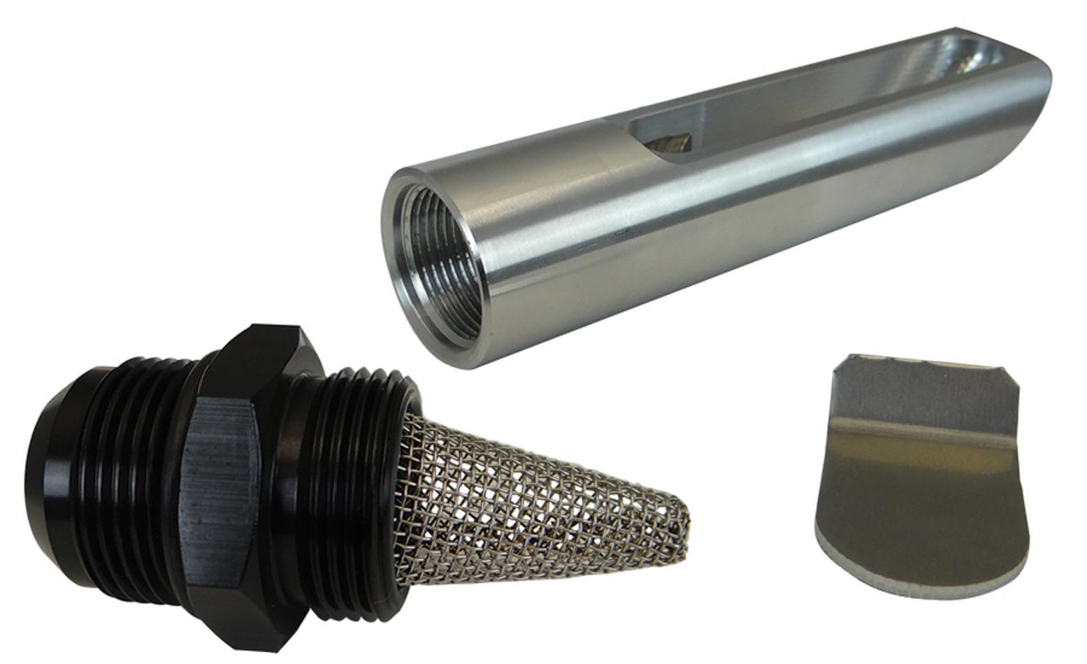 Moroso 24866 Billet Oil Pickup Kit for External Pumps - Compatible with Aluminum Oil Pans (Size #16) | High-Performance Engine Oil Pickup Solution for Racing & Performance Vehicles