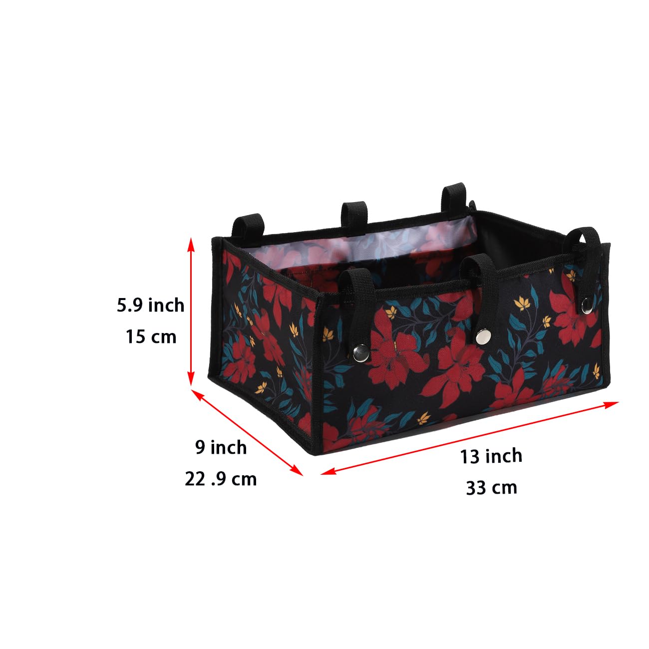 Foldable Walker Underseat Storage Bag - Replacement Medical Basket for Seniors | Rollator Accessories with Zipper Closure | Perfect for Groceries, Books & Personal Items (Medium, Purple)