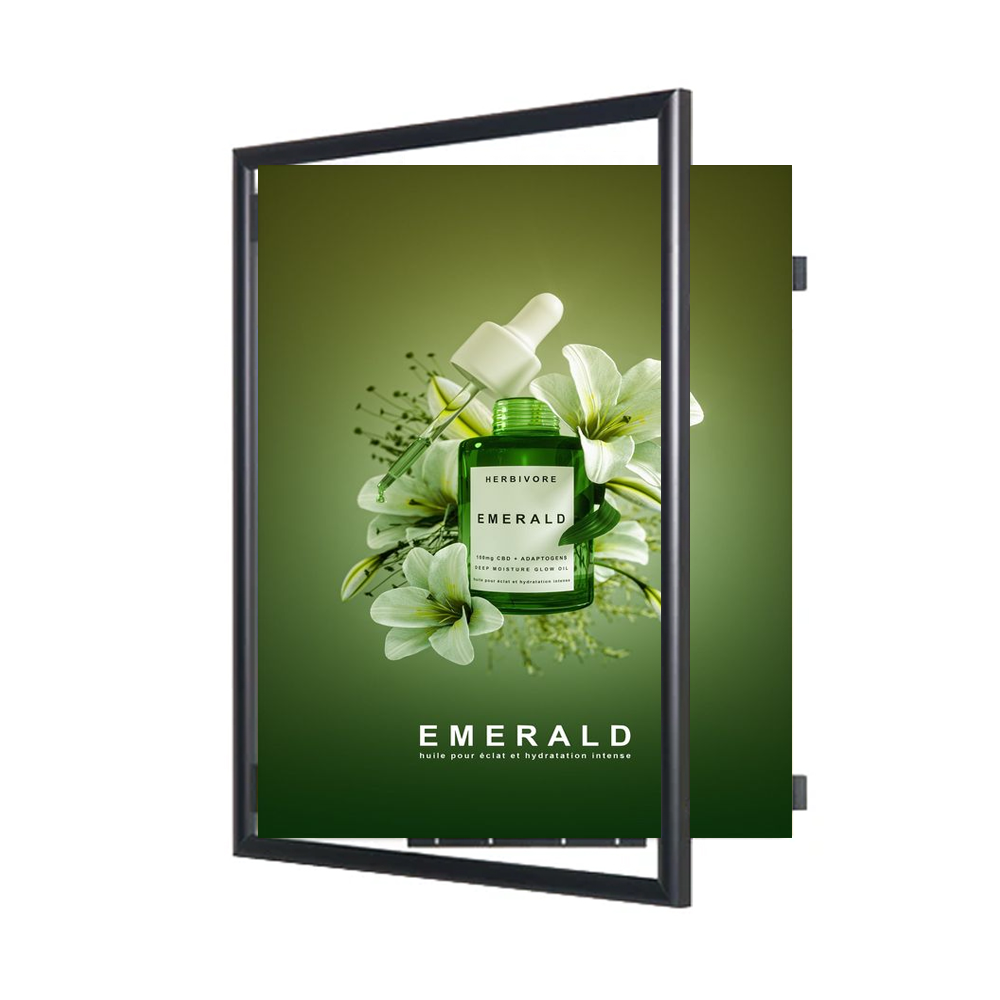 11x17 Poster Frame - Classic Metal Swing Frame with 1 Inch Wide Profile | Quick Change Design for Easy Poster Swapping | Perfect for Home Decor, Office Displays & Art Exhibitions
