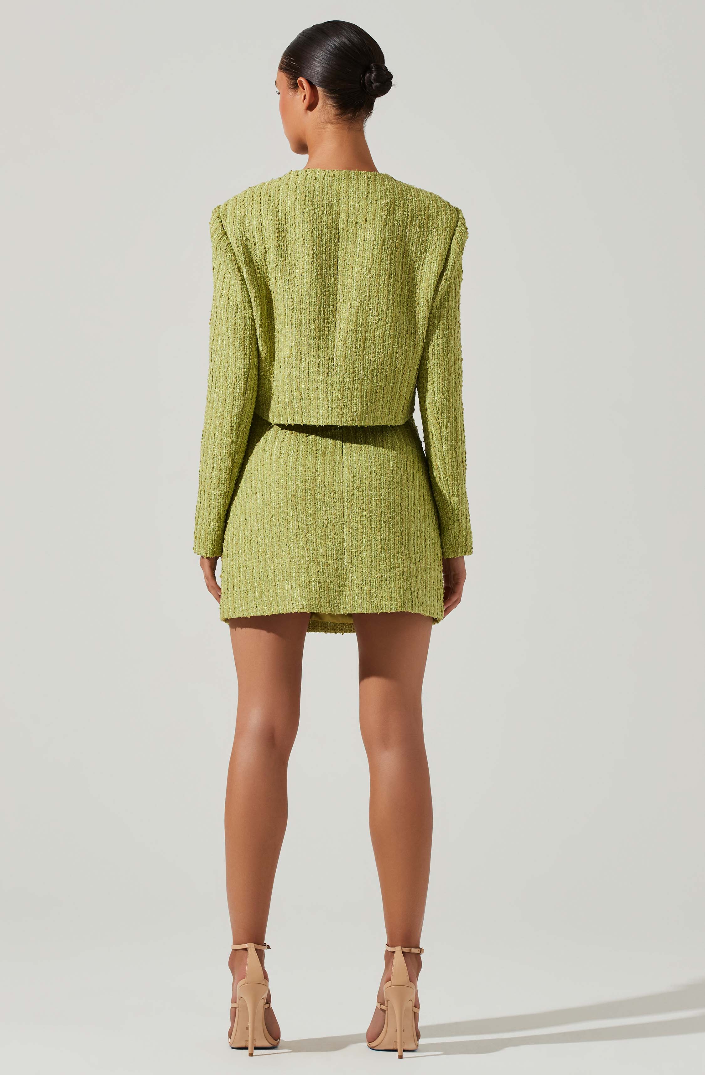 Stylish Covina Tweed Mini Skirt for Women - Vintage-Inspired High Waist Pleated Skirt | Perfect for Office, Party & Casual Outfits