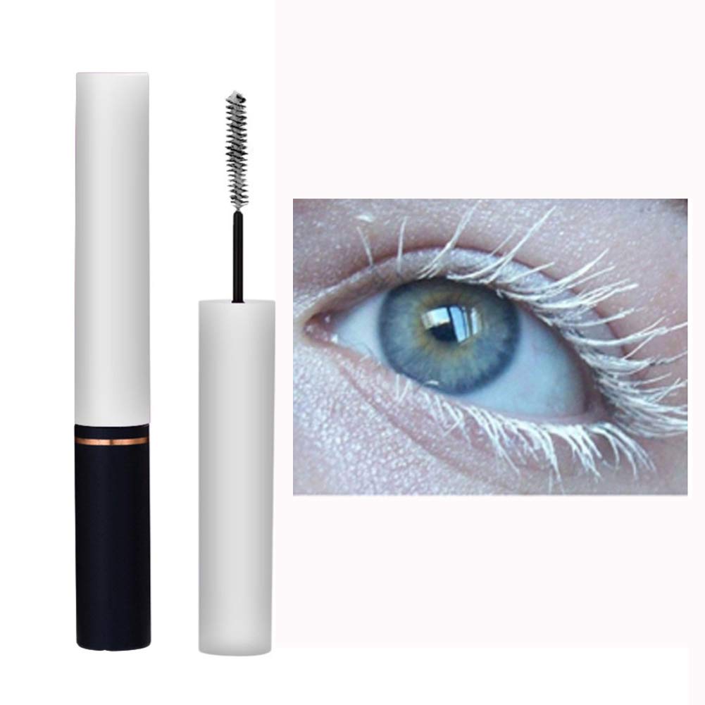 Lucoss Bold Colored Mascara - 4D Silk Fiber Waterproof Mascara for Dramatic Lashes (Purple/Yellow/Brown/White) | Perfect for Halloween, Cosplay, Parties & Bold Everyday Looks
