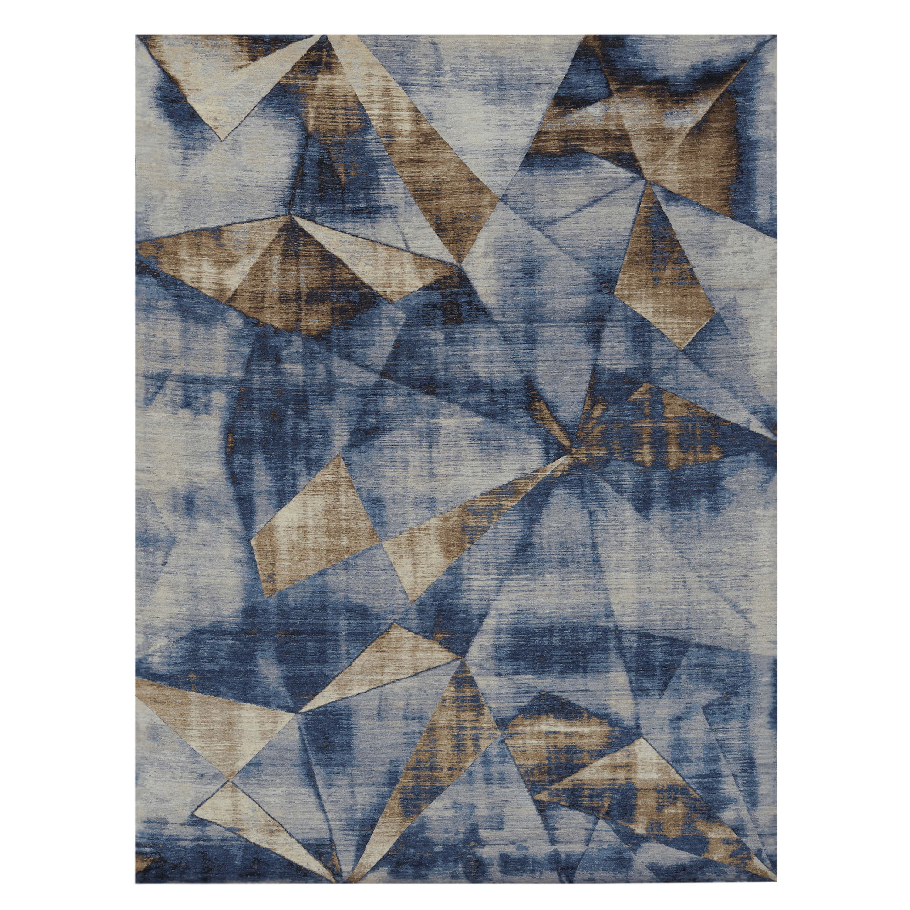 Handcrafted Metal Wall Art - Blue & Taupe Abstract Design for Home & Office Decor | Perfect for Living Room, Bedroom, or Office Spaces