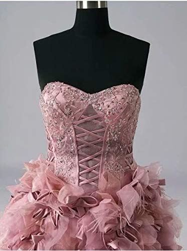 2021 Designer Feather Wedding Dresses - Sweetheart Neckline with Beaded Applique & Ruffles, Short Front Long Back Bridal Gown for Beach Weddings & Outdoor Ceremonies