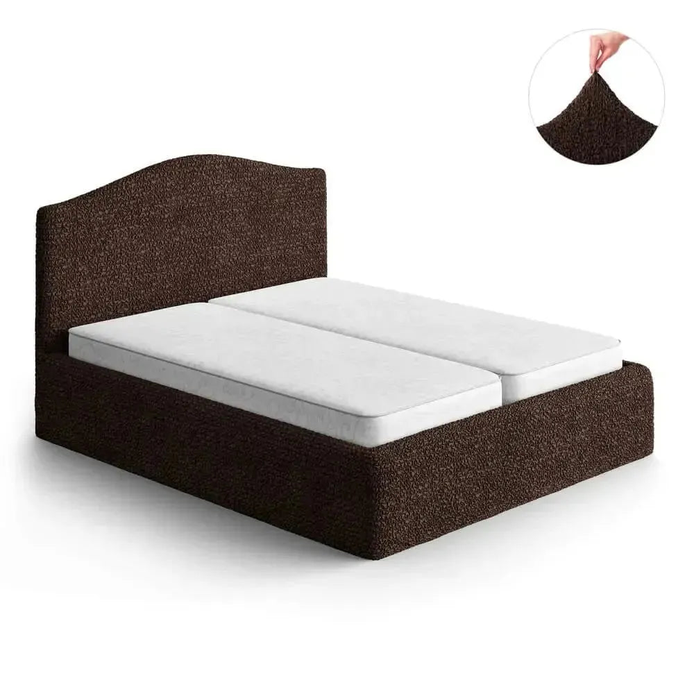 Full/Queen Size Bed Headboard & Frame Slipcover - Microfiber Collection | Elegant Bedroom Upgrade for Home Decor