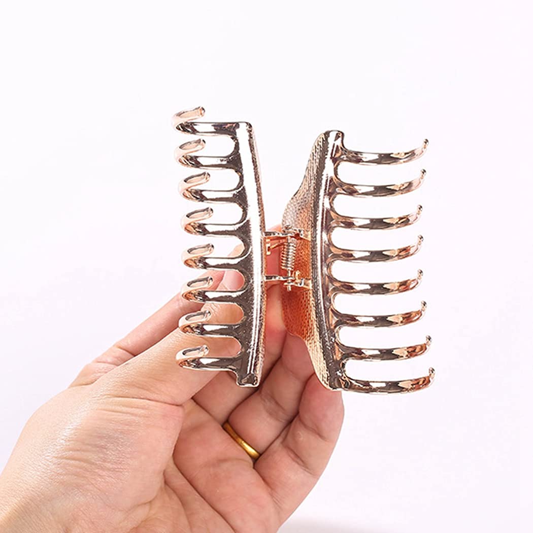 COSYOO Non-Slip Hair Claw Clips for Women - 3 Pack Large Strong Hold Hair Clamps, Elegant Barrettes for Girls & Ladies - Perfect for Styling, Shower, Work & Everyday Use