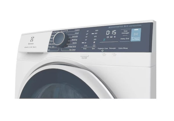 Electrolux EWF9024P5WB 9KG Front Load Washing Machine - Energy Efficient, Quiet, Large Capacity for Family Laundry - Perfect for Apartments, Homes & Laundromats