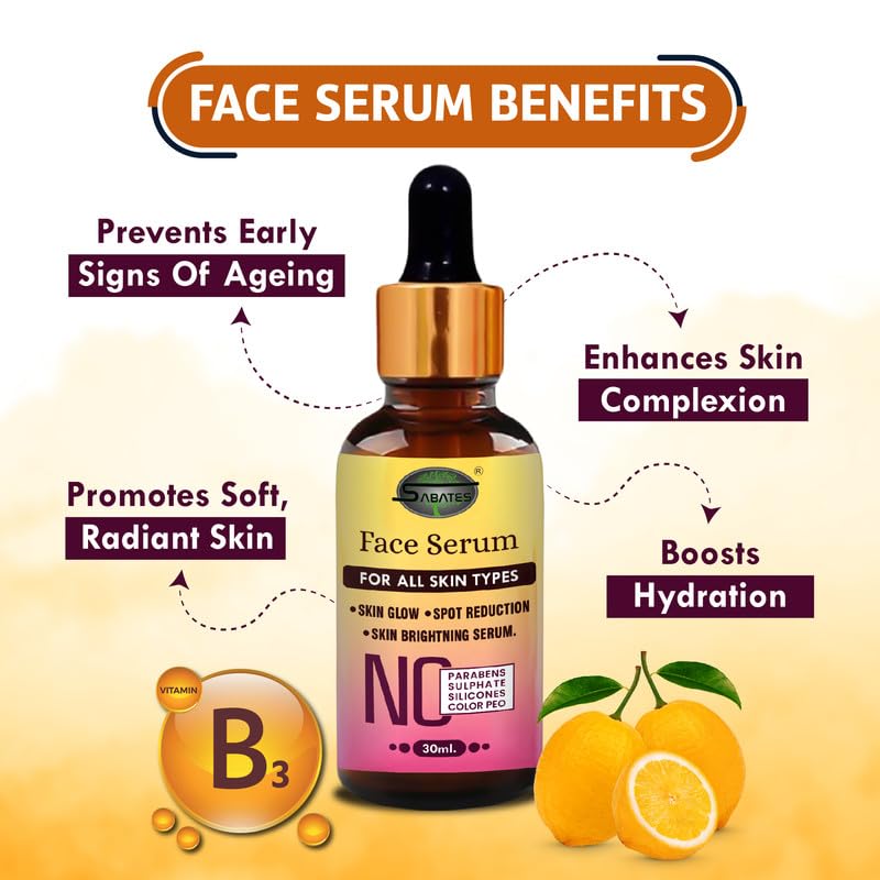 Best Vitamin C Face Serum for Glowing & Radiant Skin | Anti-Aging Serum with High Potency | Brightening & Hydrating Facial Treatment for Day & Night Use | Perfect for Dry, Dull Skin & Fine Lines