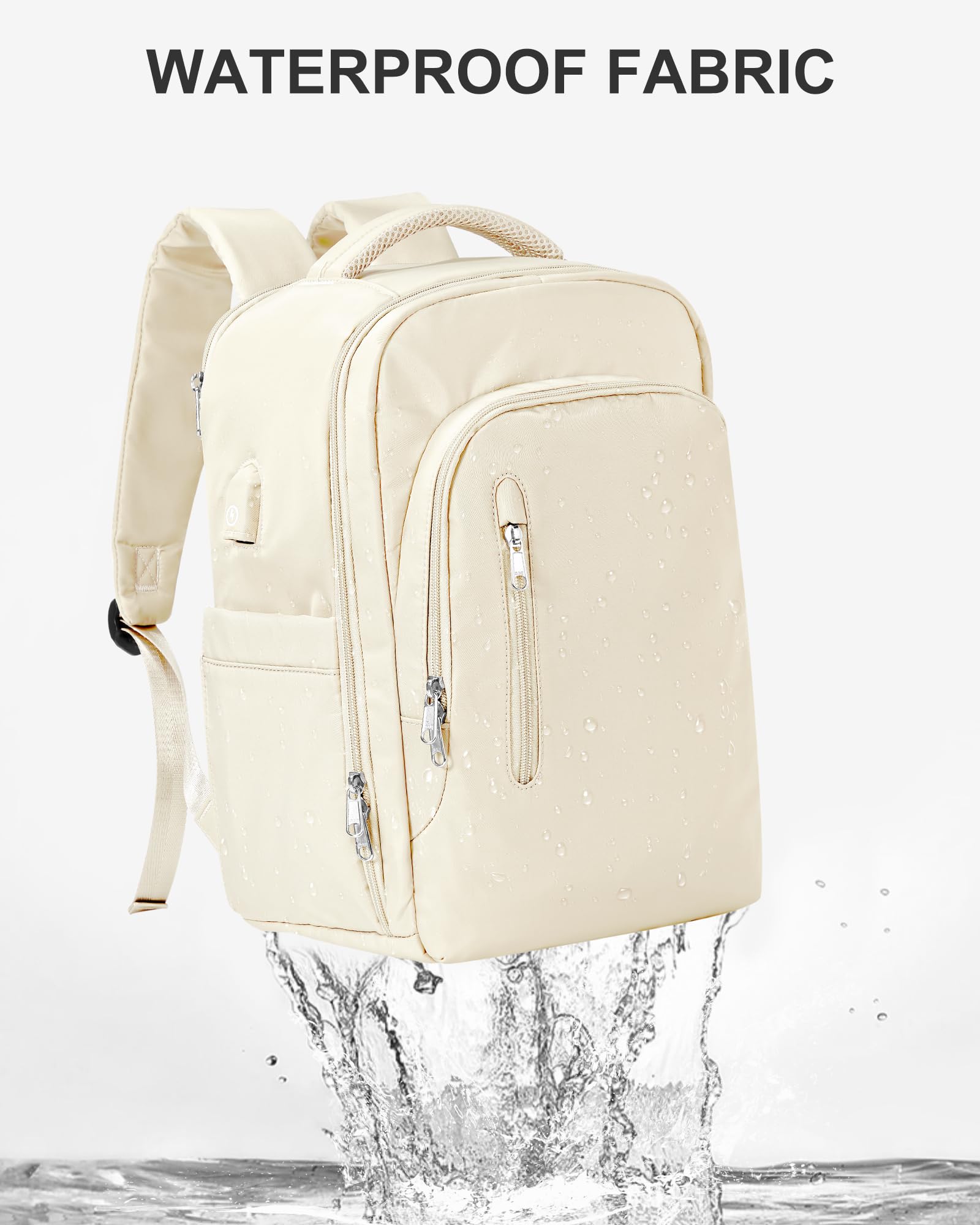 Large Travel Laptop Backpack for Men & Women - TSA Approved Carry On Backpack with USB Charging Port - Water Resistant Business Work & Hiking Backpack - Perfect for Air Travel, Commuting & Outdoor Adventures