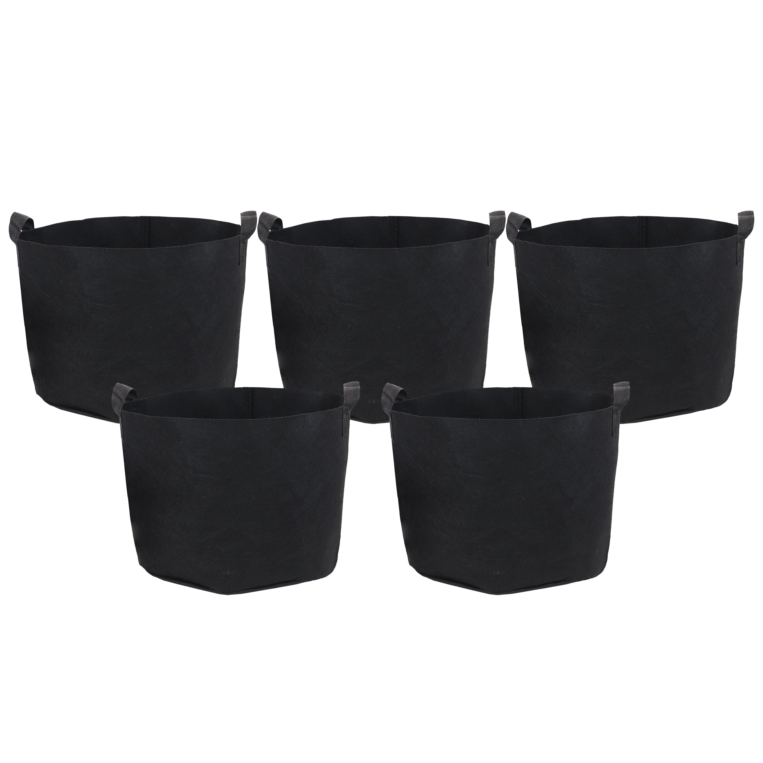Premium Black Garden Grow Bags for Vegetables & Plants - Heavy Duty Fabric Pots with Reinforced Handles - Ideal for Raised Beds, Container Gardening & Urban Farming