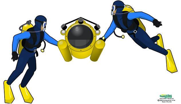 Scuba Diver Wall Decals - Underwater Themed Vinyl Stickers for Kids Room & Ocean Decor - Perfect for Bedroom, Nursery, and Playroom