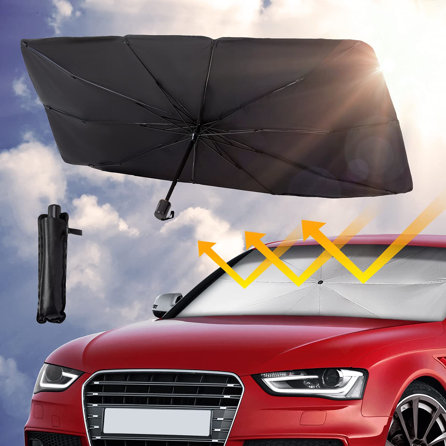 Foldable Car Windshield Sunshade - 57