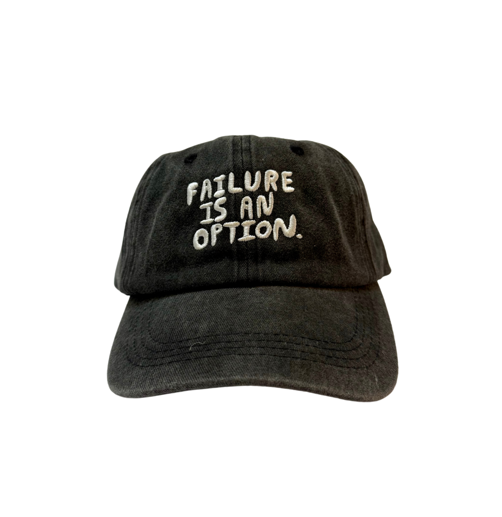 Failure is an Option Hat - Black Baseball Cap for Motivational & Funny Gifts - Perfect for Graduation, Work, and Daily Wear