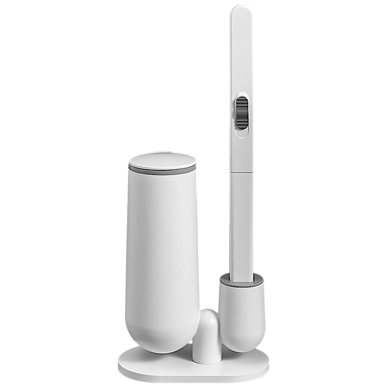 Disposable Toilet Brush and Holder Set with 24 Refill Sponge Heads - Long Handle Toilet Bowl Cleaning Wand Kit for Bathroom, Shower, and RV - Easy Sanitary Solution for Home Hygiene