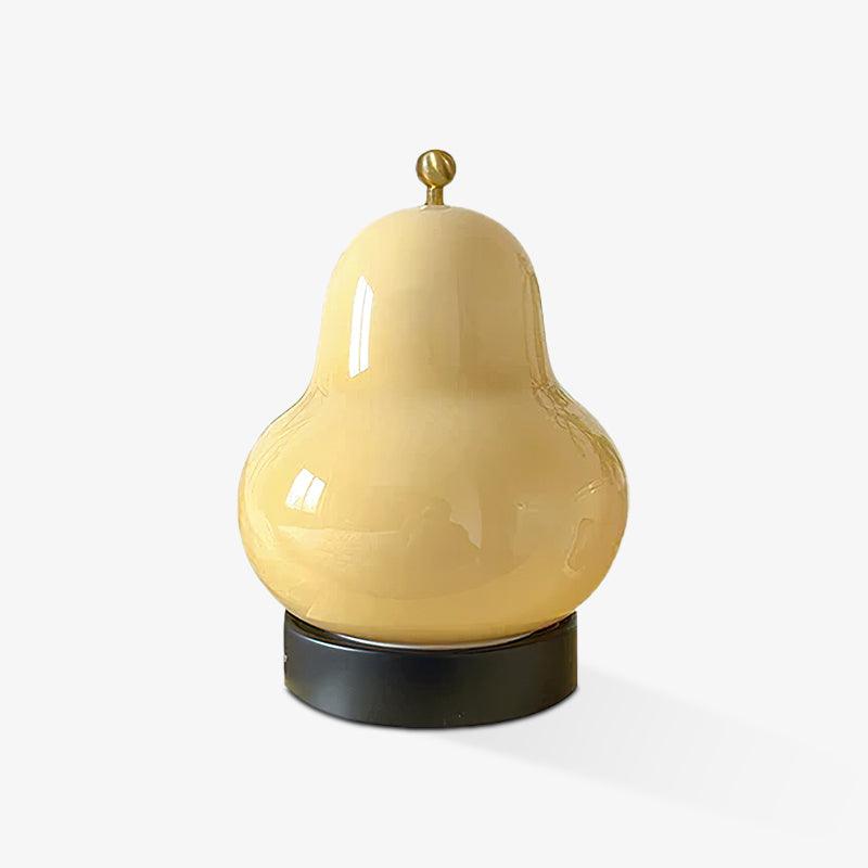 Pear Rechargeable LED Table Lamp with Built-in Battery - Perfect for Bedroom, Office, and Reading Nook Lighting