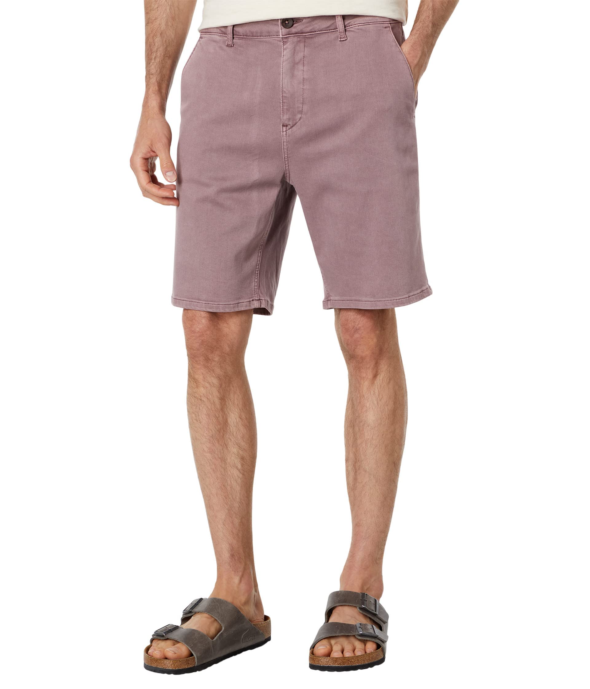 PAIGE Thompson Women's Vintage Desert Lilac High-Waisted Denim Shorts - Casual Summer Outfit for Beach, Travel & Street Style