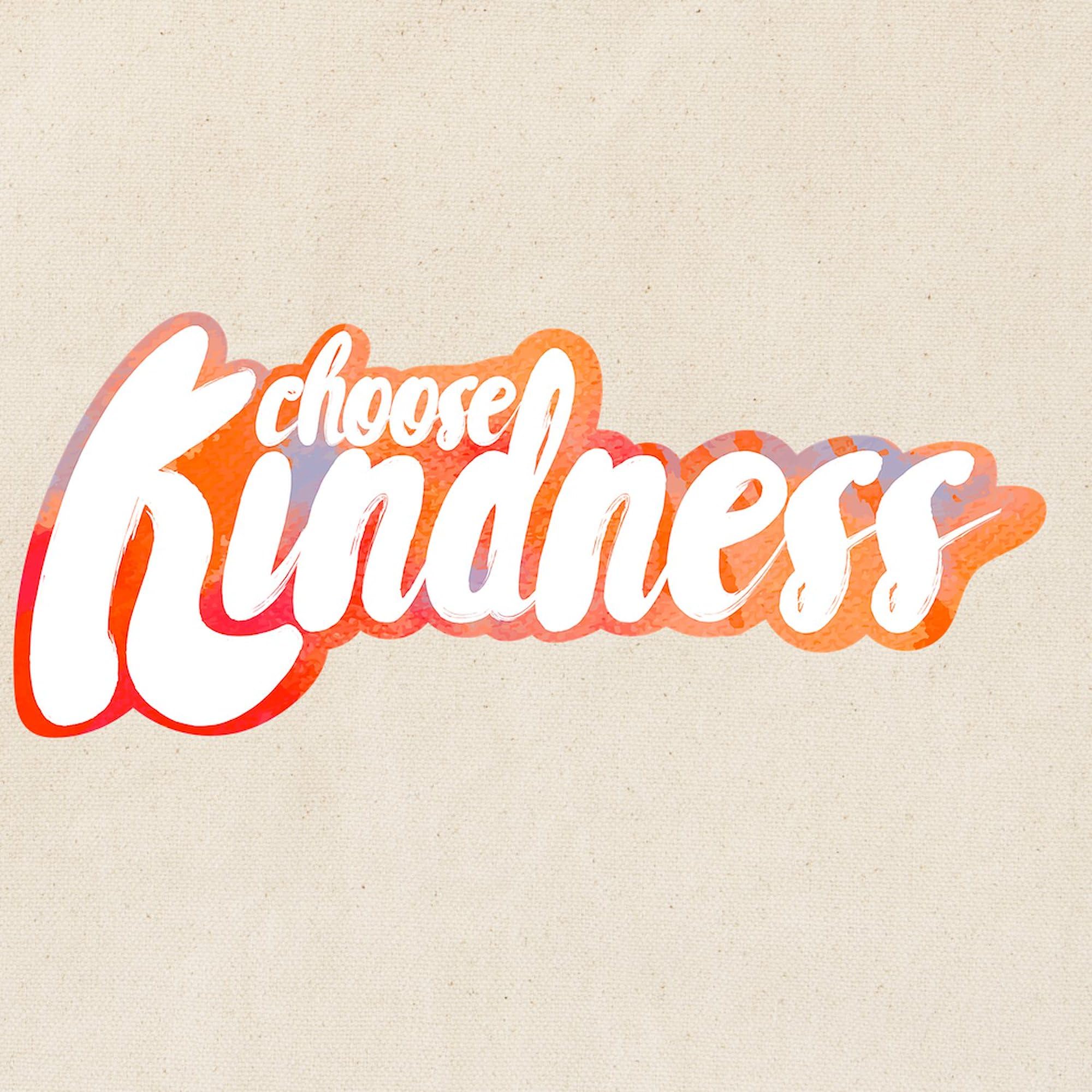 Choose Kindness Natural Canvas Tote Bag - Eco-Friendly Reusable Grocery Shopping Bag for Women & Men - Perfect for Groceries, Beach, Work & Daily Use