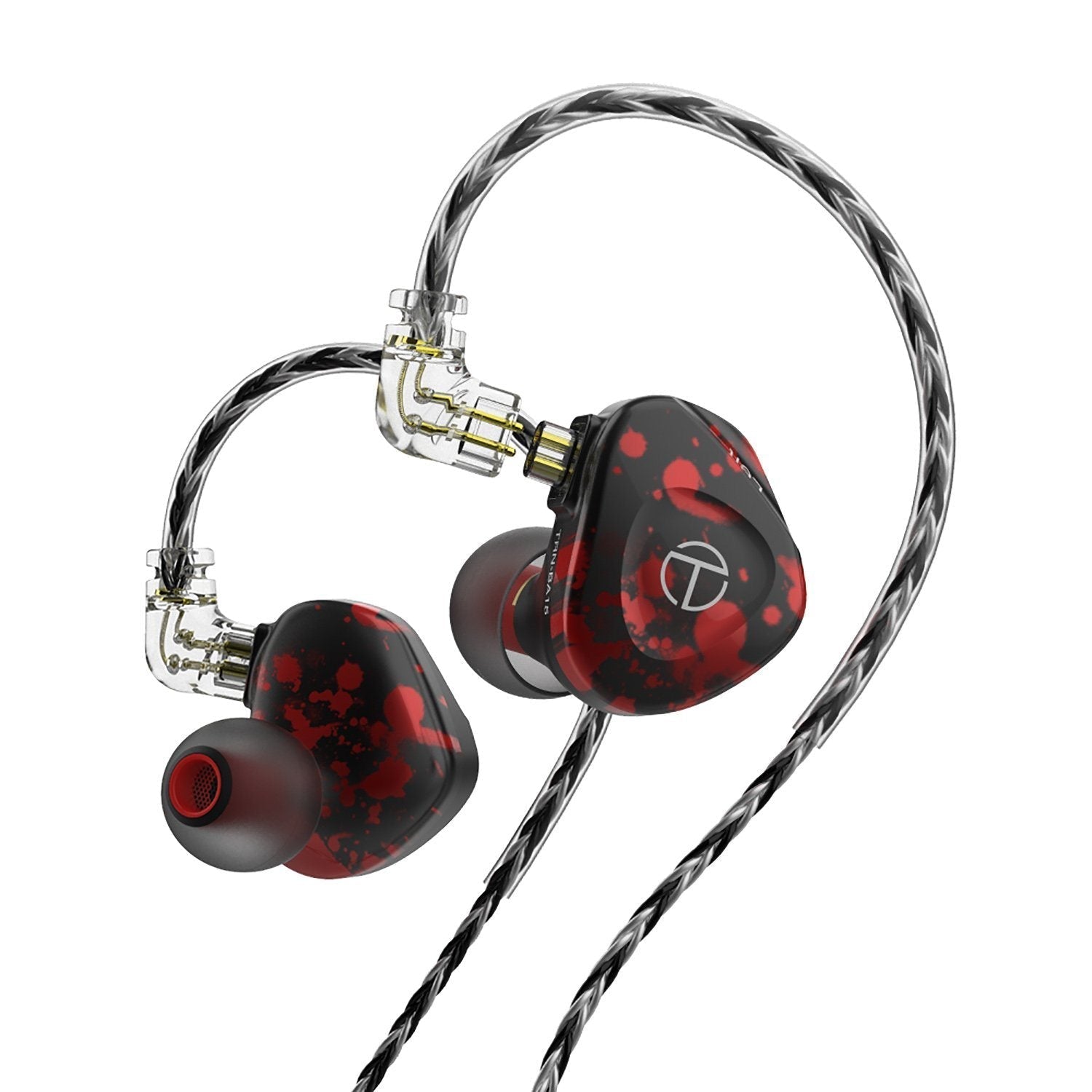 TRN BA15 15BA Drivers HiFi In-Ear Monitors (IEM) with Premium Sound Quality - Perfect for Audiophiles, Musicians, and Studio Recording