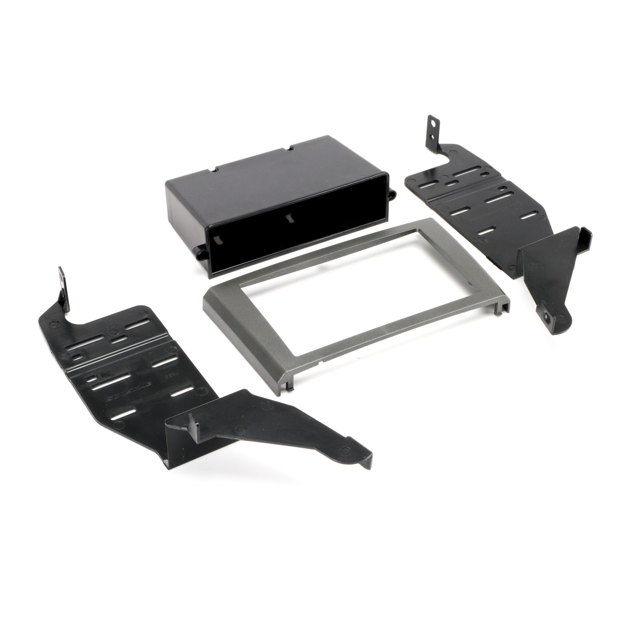 Scosche NN1648B Double DIN or Single DIN + Pocket Car Stereo Dash Kit for 2002-2004 Nissan Altima - Aftermarket Radio Installation - Universal Fit for Car Audio Upgrade - Perfect for DIY Car Stereo Replacement and Custom Sound System Setup