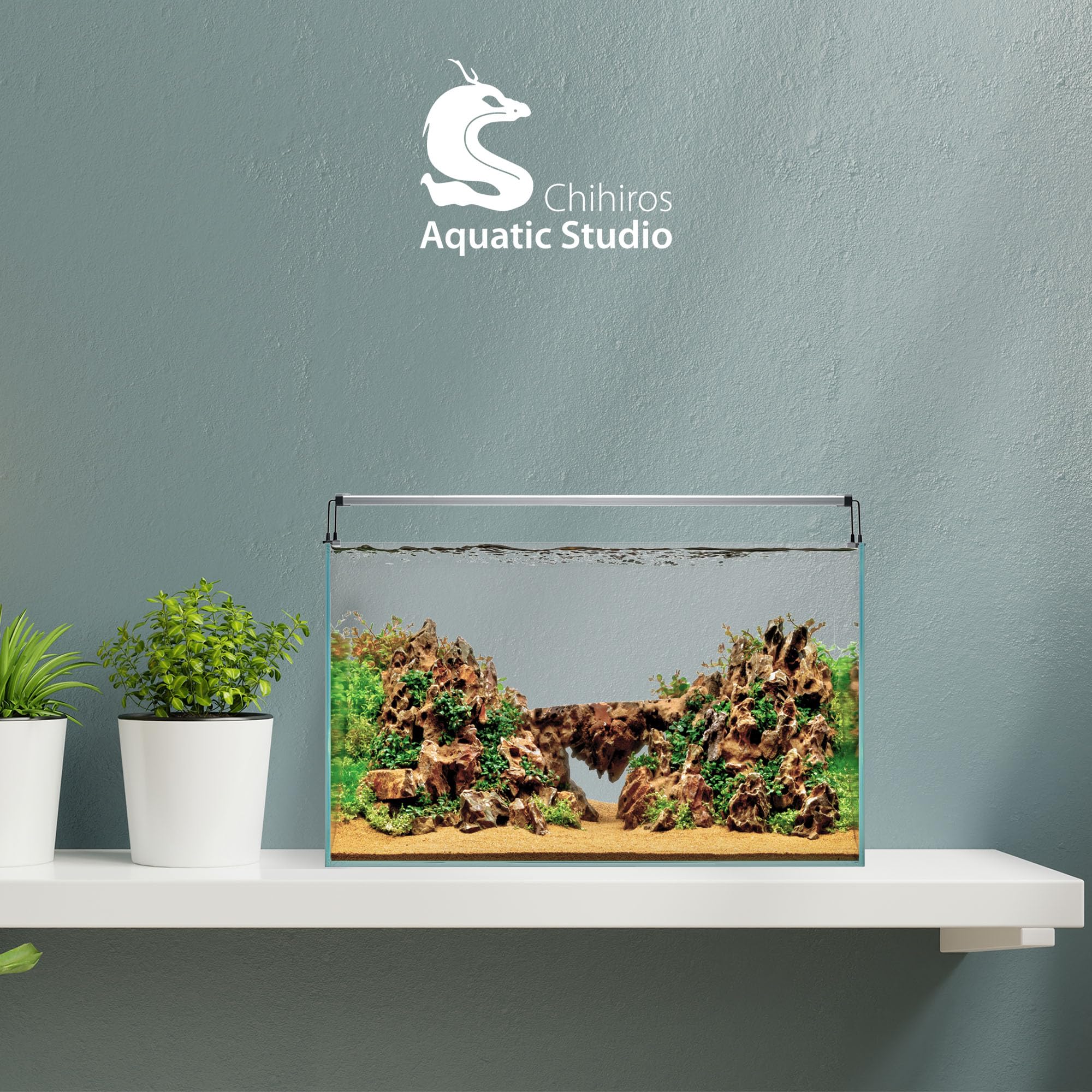 Chihiros B45 Full Spectrum LED Aquarium Light - 20.9W Energy Efficient Freshwater Fish Tank Lighting for Planted Aquariums - Perfect for Aquatic Plants and Coral Growth in Home or Office Aquascaping