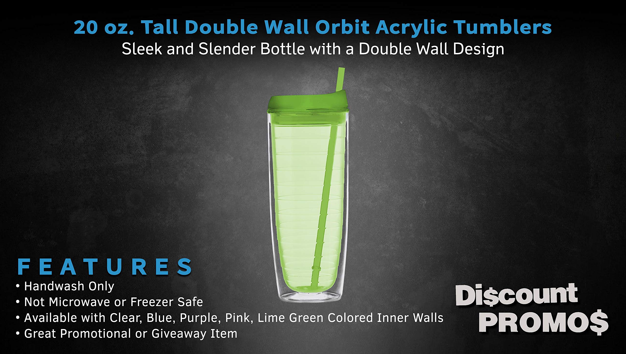 20oz Acrylic Tumblers Set of 10 - BPA-Free Tall Drink Cups for Iced Coffee, Soda, Hot & Cold Beverages - Bulk Pack Party Supplies - Lime Green - Perfect for Restaurants, Cafes, and Outdoor Events