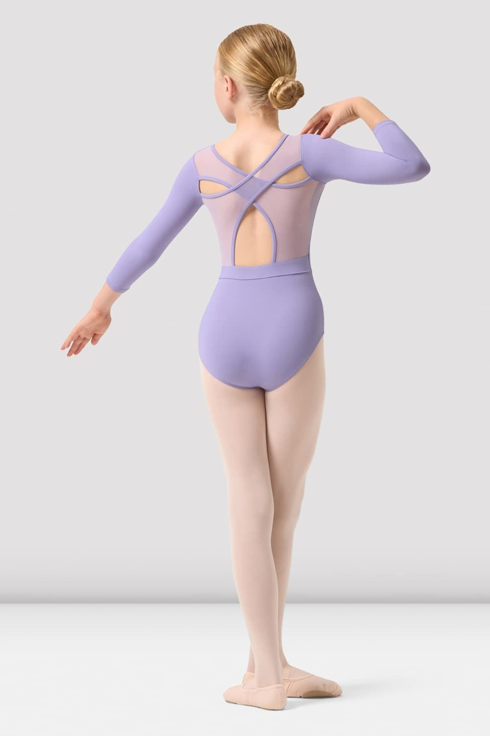 Girls Ballet Leotard 3/4 Sleeve Dancewear - Perfect for Ballet Class, Dance Practice & Performance