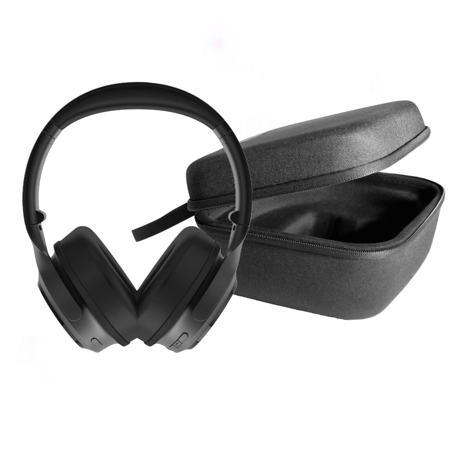 Wyze Wireless Over-Ear Bluetooth Headphones with Active Noise Cancellation & Transparency Mode - Travel-Friendly Noise Cancelling Headset with Built-in Alexa, Clear Voice Pickup & Hard Case for Commuting, Airplane Travel & Office Work