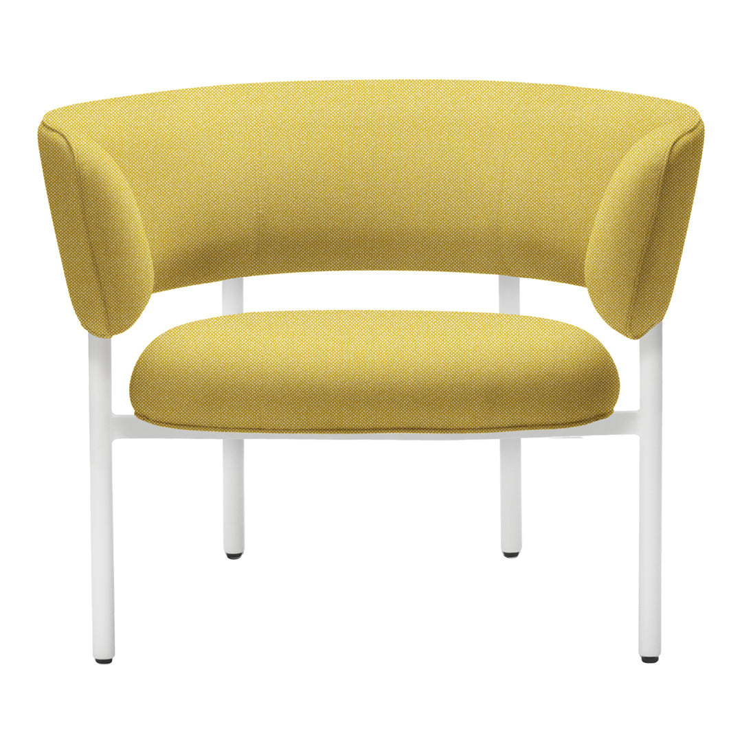 Font Lounge Armchair - Modern Accent Chair for Living Room, Bedroom & Office - Comfortable Upholstered Reading Chair with Soft Fabric - Perfect for Relaxing, Reading & Decorating